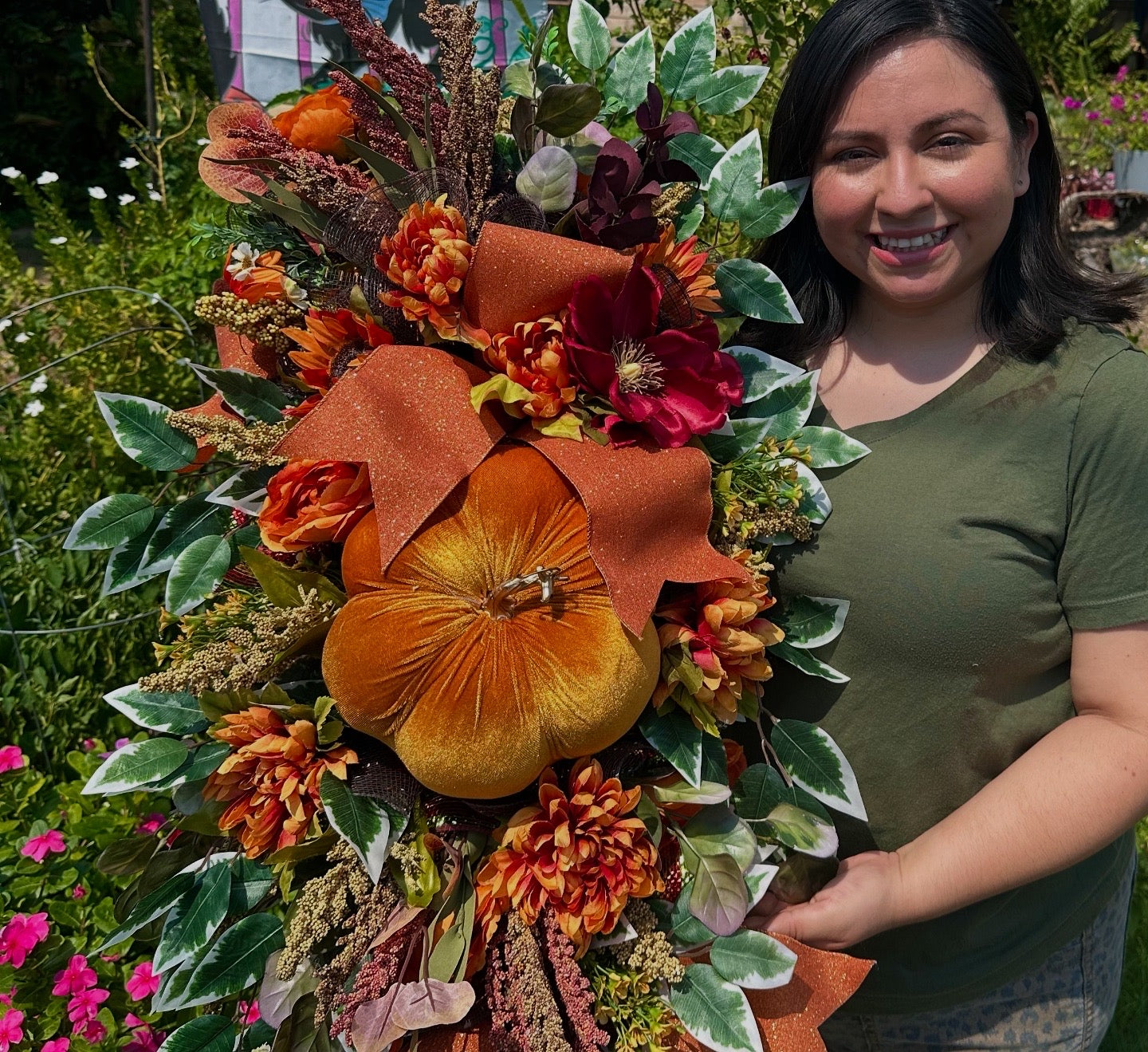 Double door Fall Set, wreaths
