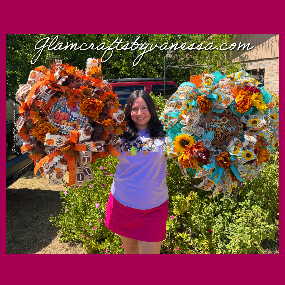 Fall Football Wreath