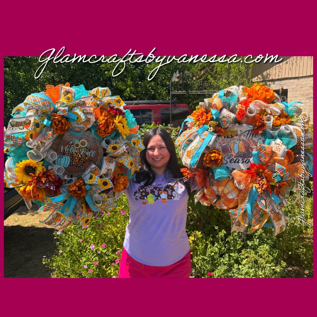 Hello Fall Leopard Wreath