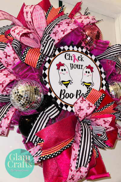 Boo Bees Awareness Wreath