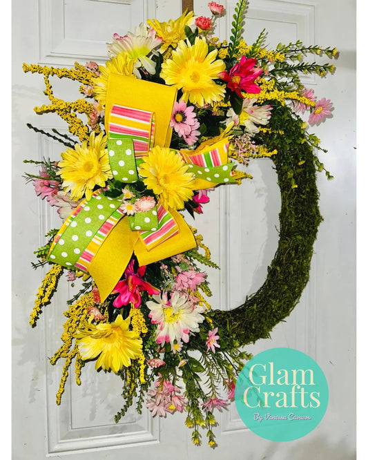 Floral Moss Wreath