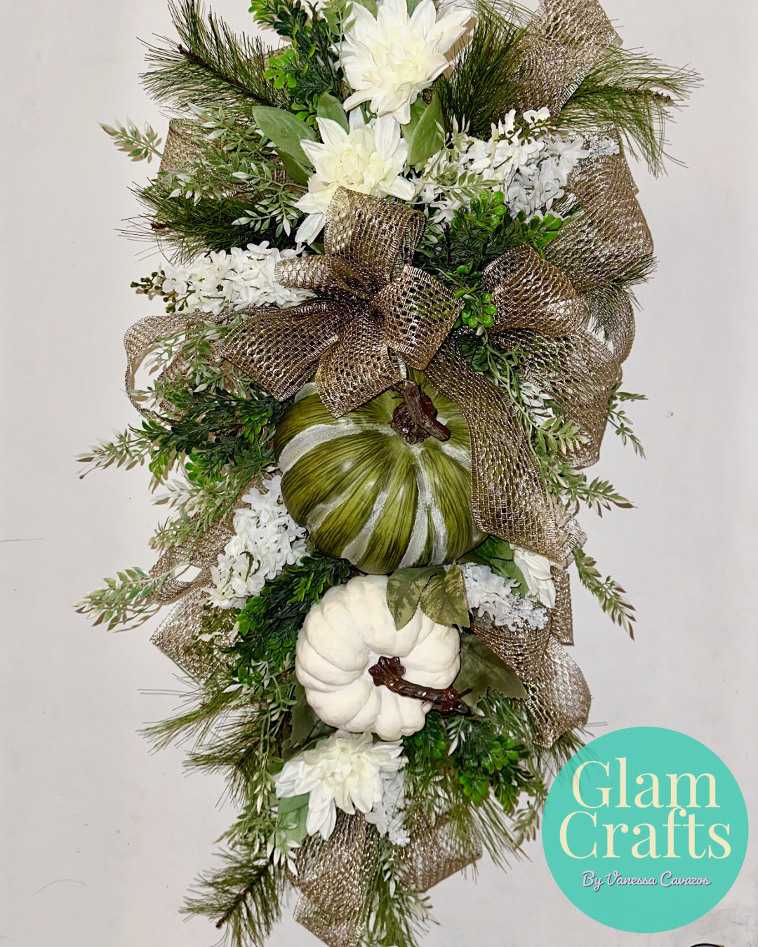 Neutral Fall Swag Wreath