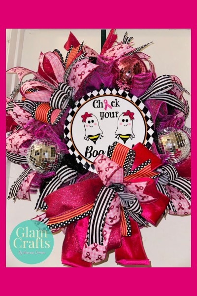 Boo Bees Awareness Wreath