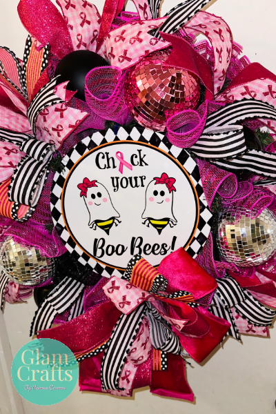 Boo Bees Awareness Wreath