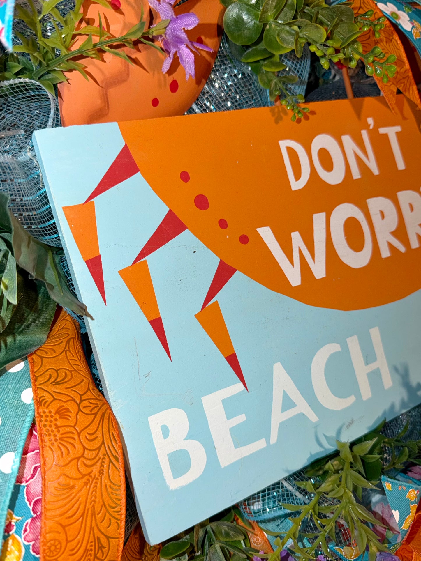 Don't worry "beach" happy wreath