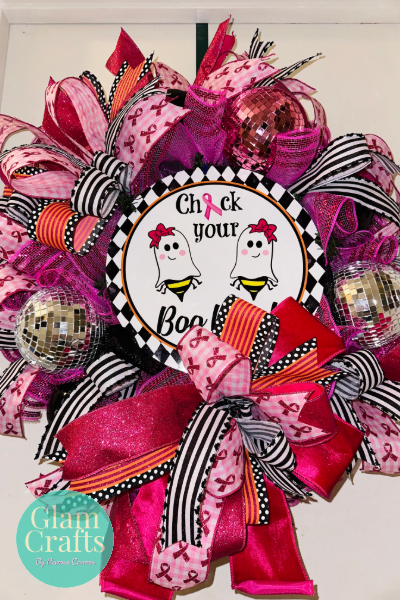 Boo Bees Awareness Wreath