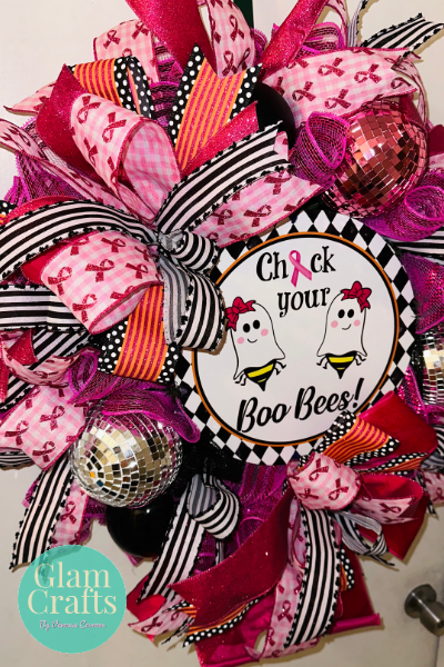 Boo Bees Awareness Wreath