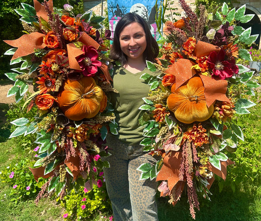 Double door Fall Set, wreaths