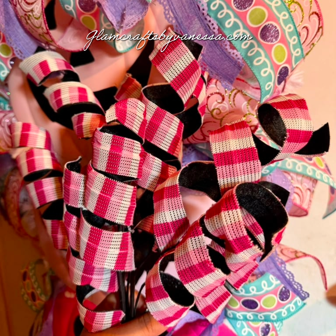 XXL 4-foot Pink Jack o' lantern Swag Wreath