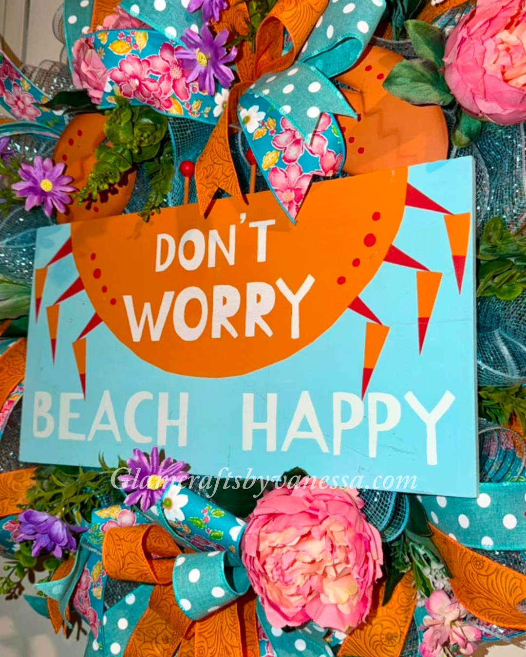 Don't worry "beach" happy wreath