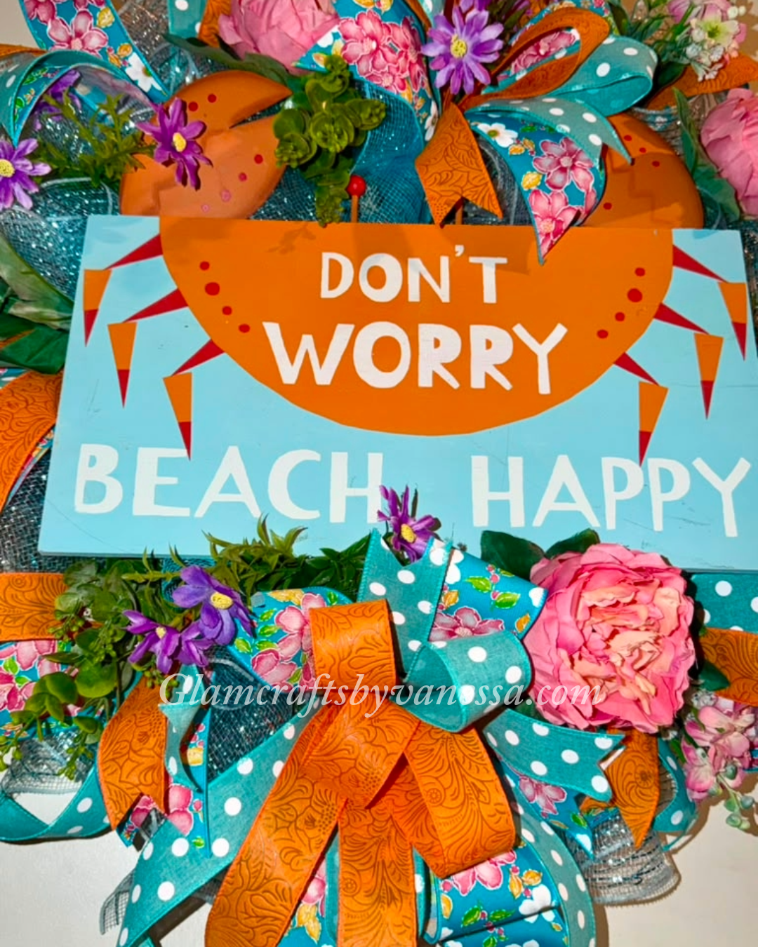 Don't worry "beach" happy wreath