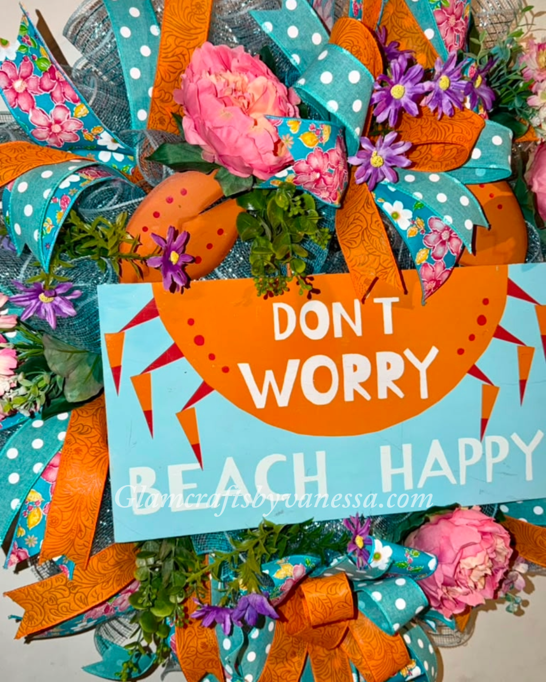 Don't worry "beach" happy wreath