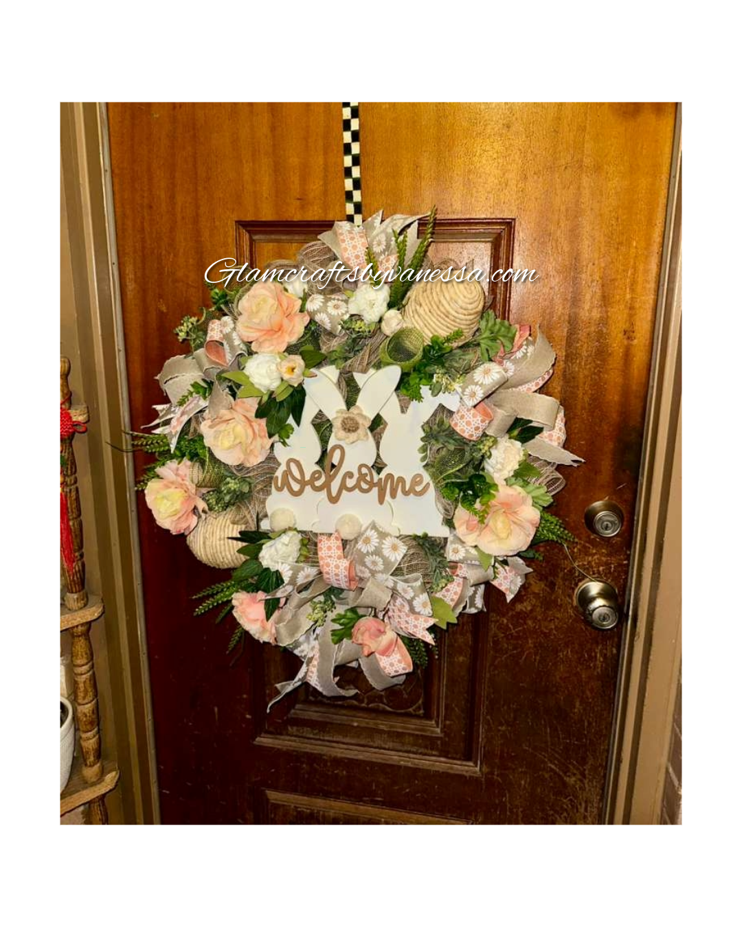 Easter Bunny Welcome Spring Wreath