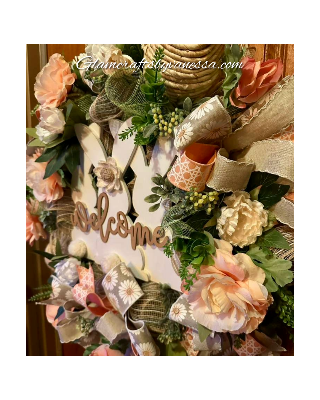 Easter Bunny Welcome Spring Wreath