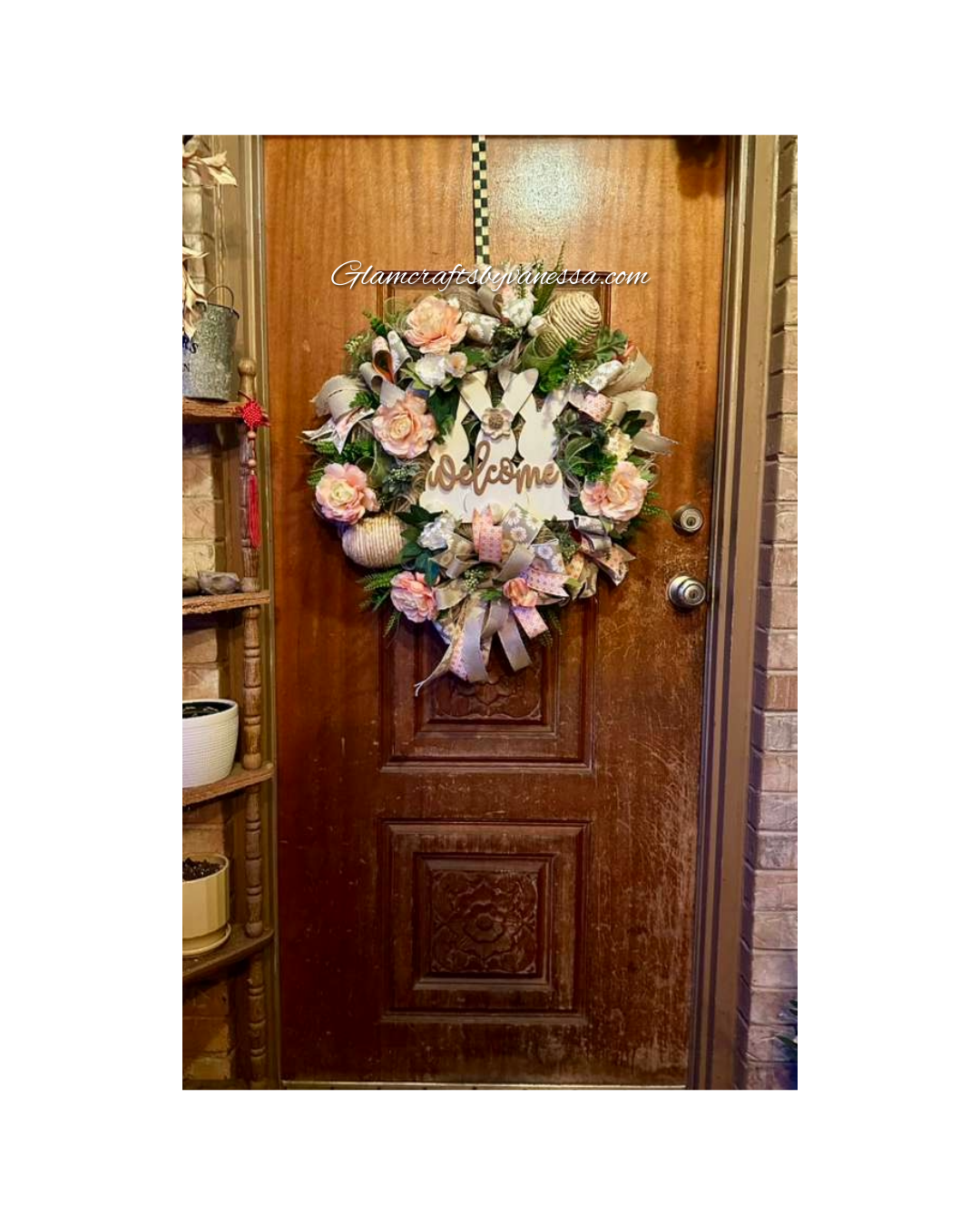 Easter Bunny Welcome Spring Wreath